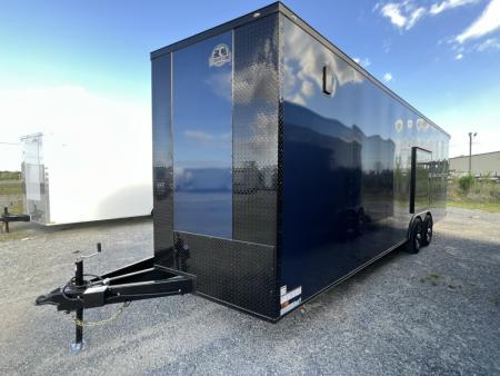 New NEW 2026 Titanium 8.5x24 TA3 Cargo / Enclosed Trailer /Indigo Blue / Blackout /Spoiler W/ Lights