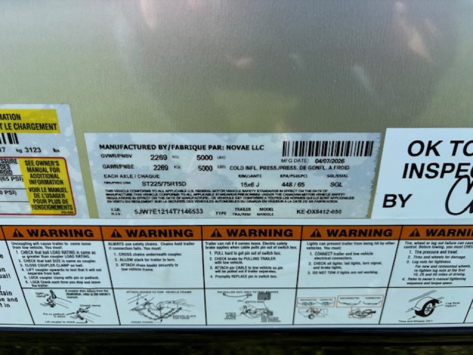 New 2026 Cargo Express 7x12-5K * BLACKOUT * RAMP DOOR * KE-DX8412-050 EX DLX Cargo / Enclosed Trailer