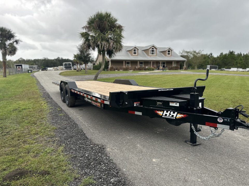 New 2026 H&H Trailers 8.5x24 Full Width 14K Power Tilt Speedloader