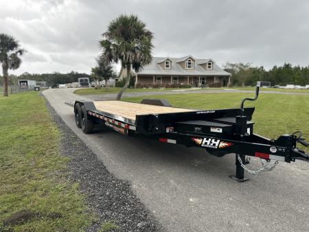 New 2026 H&H Trailers 8.5x24 Full Width 14K Power Tilt Speedloader