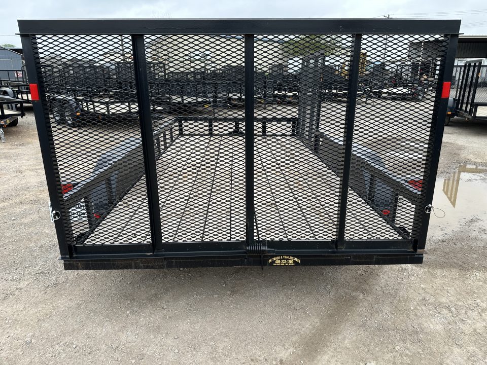 New 2024 Road Boss 83"x14' Bumper Pull w/4' Rear Gate & 4' Side Gate ATV Trailer