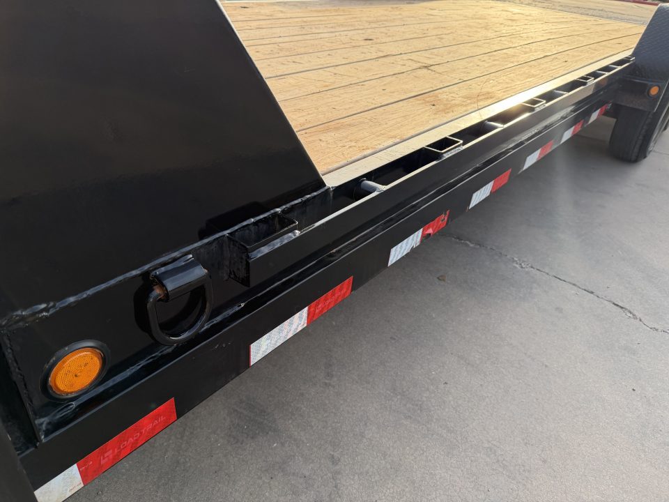 Used #327967 2024 LOAD TRAIL GC 22 X 83 TANDEM AXLE 14K GOOSENECK EQUIPMENT HAULER W/ SLIDE IN RAMPS