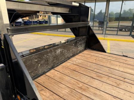 Used #327967 2024 LOAD TRAIL GC 22 X 83 TANDEM AXLE 14K GOOSENECK EQUIPMENT HAULER W/ SLIDE IN RAMPS