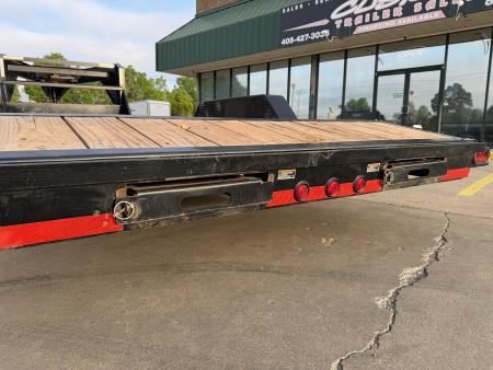Used #327967 2024 LOAD TRAIL GC 22 X 83 TANDEM AXLE 14K GOOSENECK EQUIPMENT HAULER W/ SLIDE IN RAMPS