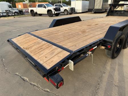 Used #327967 2024 LOAD TRAIL GC 22 X 83 TANDEM AXLE 14K GOOSENECK EQUIPMENT HAULER W/ SLIDE IN RAMPS