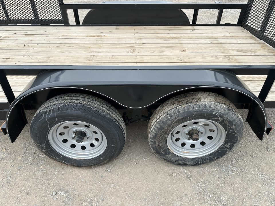 New 2024 Road Boss 83"x14' Bumper Pull w/4' Rear Gate & 4' Side Gate ATV Trailer