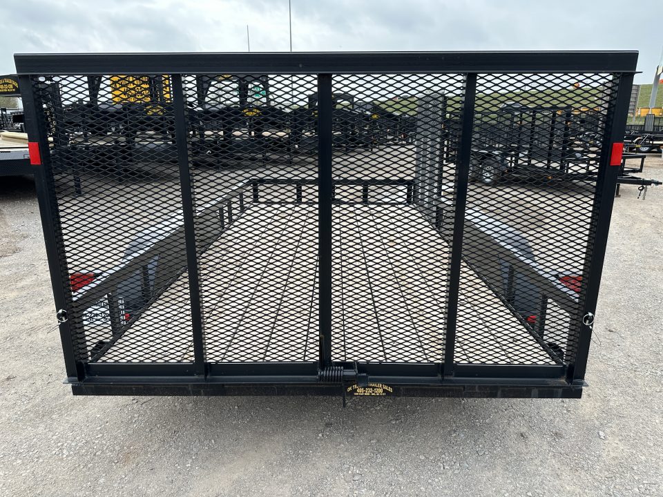 New 2024 Road Boss 83"x14' Bumper Pull w/4' Rear Gate & 4' Side Gate ATV Trailer