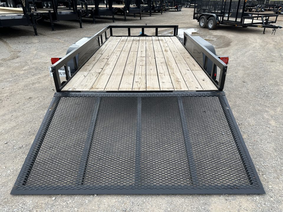 New 2024 Road Boss 83"x14' Bumper Pull w/4' Rear Gate & 4' Side Gate ATV Trailer