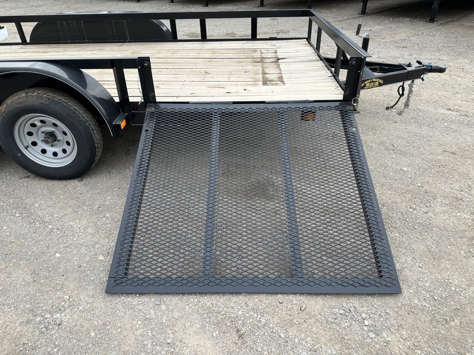 New 2024 Road Boss 83"x14' Bumper Pull w/4' Rear Gate & 4' Side Gate ATV Trailer