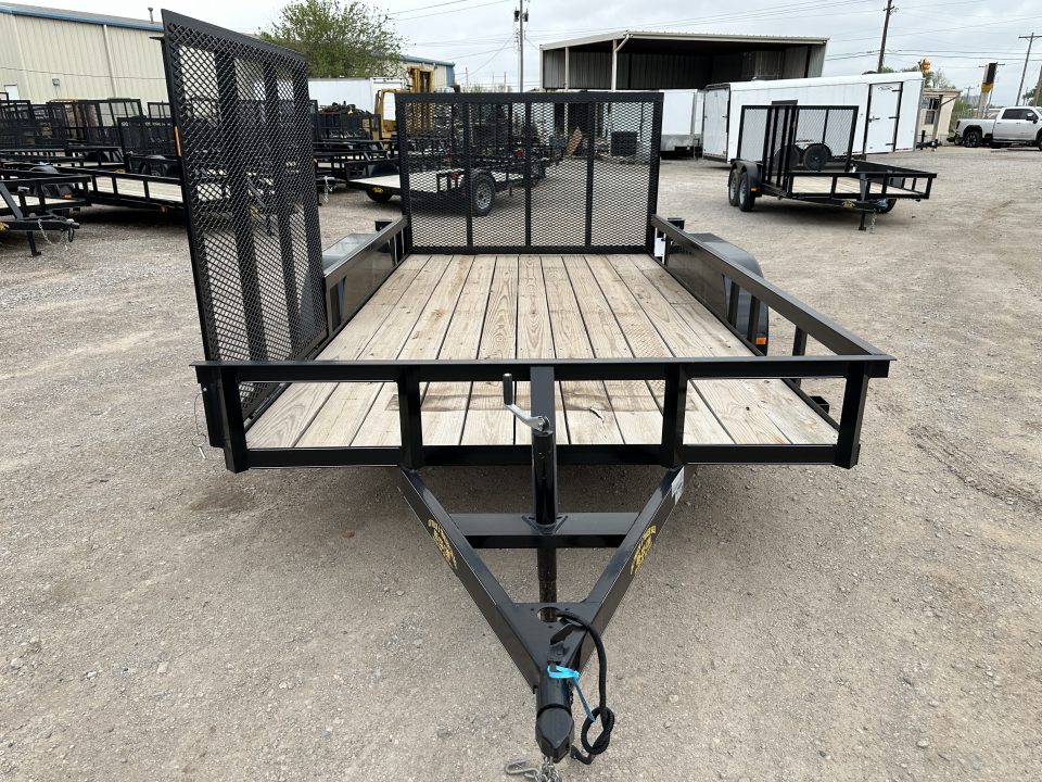 New 2024 Road Boss 83"x14' Bumper Pull w/4' Rear Gate & 4' Side Gate ATV Trailer