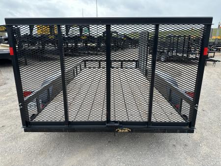 New 2024 Road Boss 83"x14' Bumper Pull w/4' Rear Gate & 4' Side Gate ATV Trailer