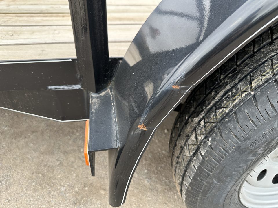 New 2024 Road Boss 83"x12' Bumper Pull w/4' Rear Gate & 4' Side Gate ATV Trailer