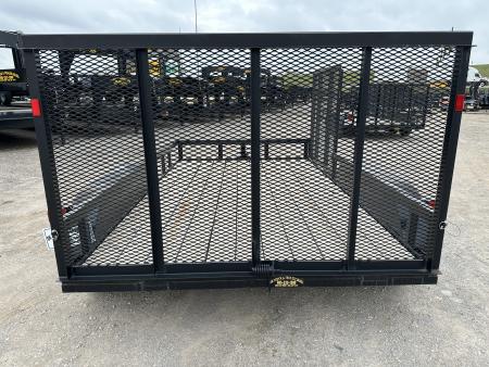 New 2024 Road Boss 83"x12' Bumper Pull w/4' Rear Gate & 4' Side Gate ATV Trailer