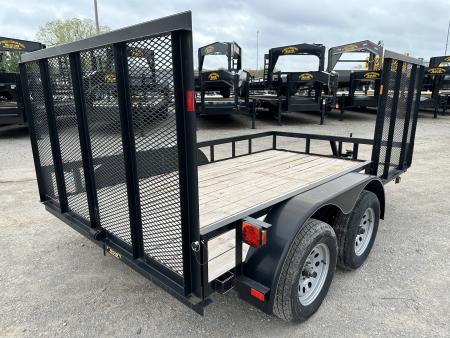 New 2024 Road Boss 83"x12' Bumper Pull w/4' Rear Gate & 4' Side Gate ATV Trailer