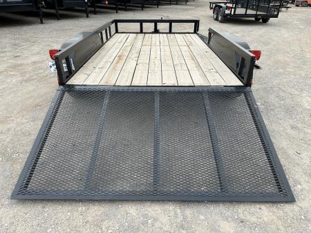 New 2024 Road Boss 83"x12' Bumper Pull w/4' Rear Gate & 4' Side Gate ATV Trailer