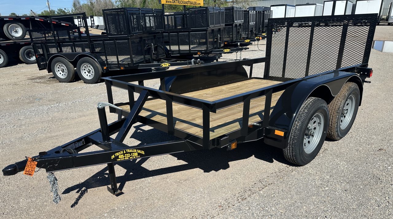 New 2026 Road Boss 5x10' Bumper Pull w/3' Gate & Dove Tail Utility Trailer