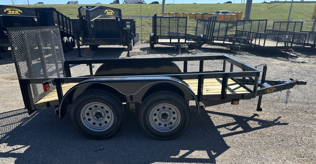 New 2026 Road Boss 5x10' Bumper Pull w/3' Gate & Dove Tail Utility Trailer