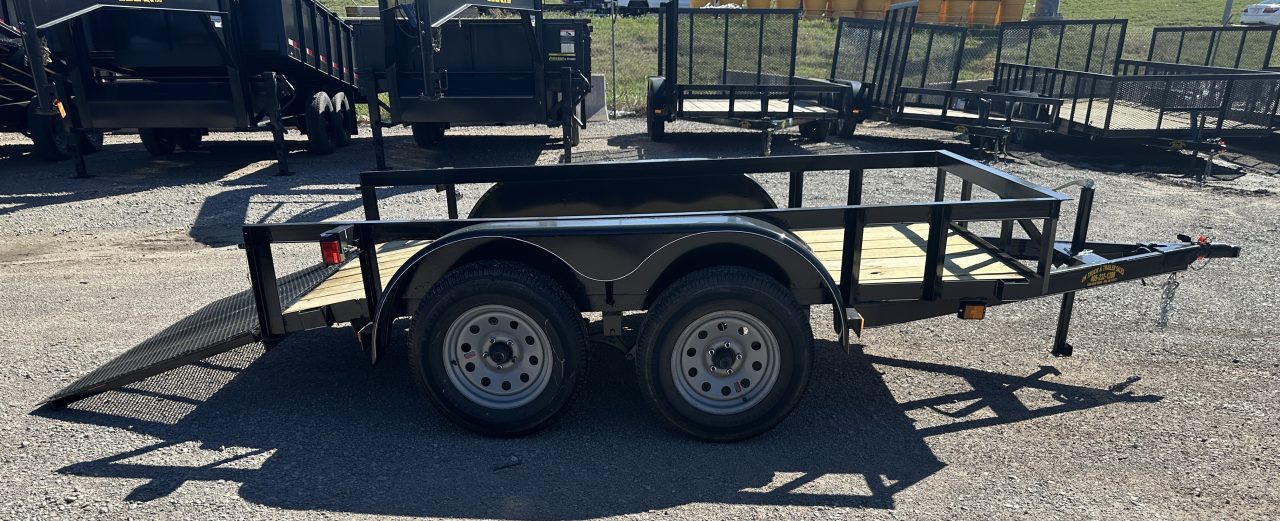 New 2026 Road Boss 5x10' Bumper Pull w/3' Gate & Dove Tail Utility Trailer