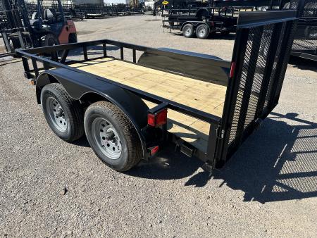 New 2026 Road Boss 5x10' Bumper Pull w/3' Gate & Dove Tail Utility Trailer