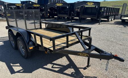 New 2026 Road Boss 5x10' Bumper Pull w/3' Gate & Dove Tail Utility Trailer