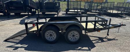 New 2026 Road Boss 5x10' Bumper Pull w/3' Gate & Dove Tail Utility Trailer