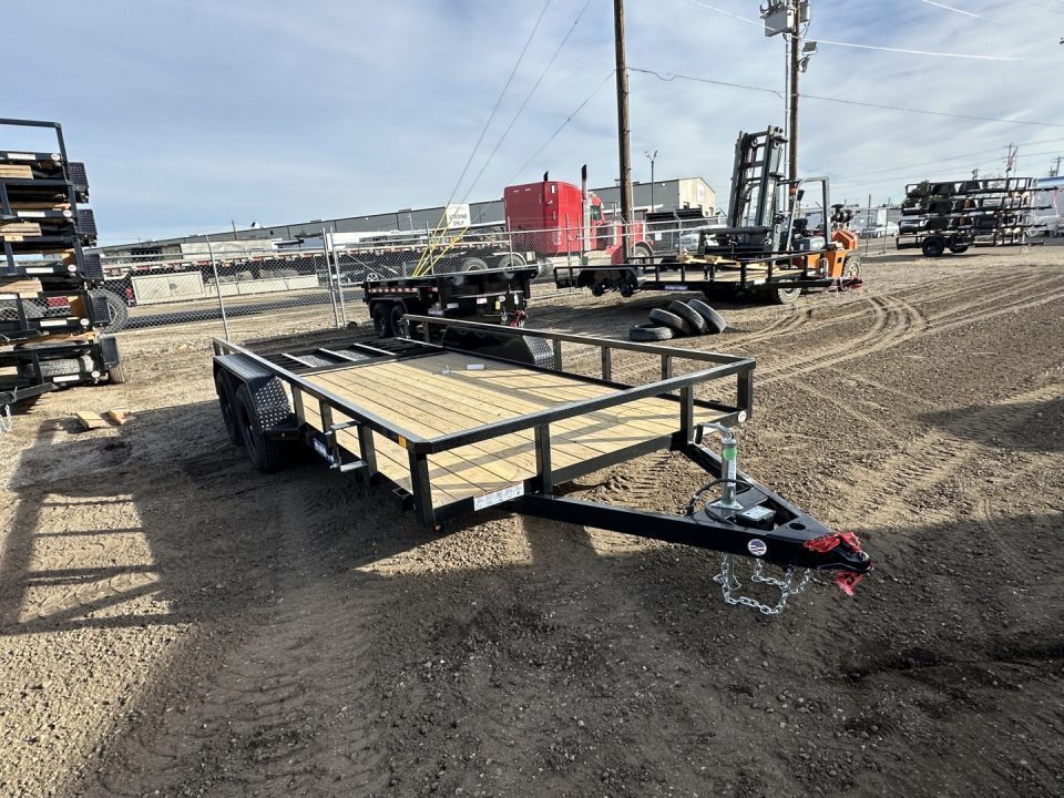 New 2026 Sure-Trac 7X16 7K Tube Top Utility Trailer