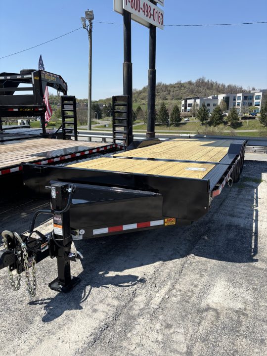 New 2026 Midsota 102 x 24 (18 + 6) Tild Bed Wide Body Equipment Trailer