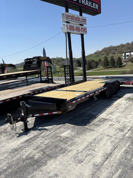 New 2026 Midsota 102 x 24 (18 + 6) Tild Bed Wide Body Equipment Trailer