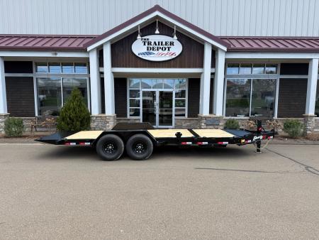 New Liberty 6'11  x 20' Split Deck I-Beam Tilt Trailer 15.4K