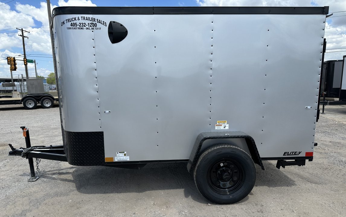 New 2026 Cargo Craft 5'x10'x5' Elite Silver V Nose w/ side door & ramp door Cargo / Enclosed Trailer