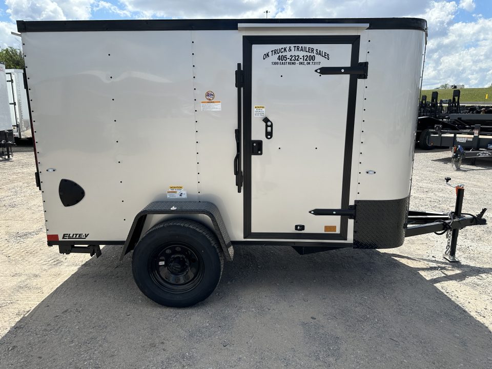 New 2026 Cargo Craft 5'x10'x5' Elite Silver V Nose w/ side door & ramp door Cargo / Enclosed Trailer