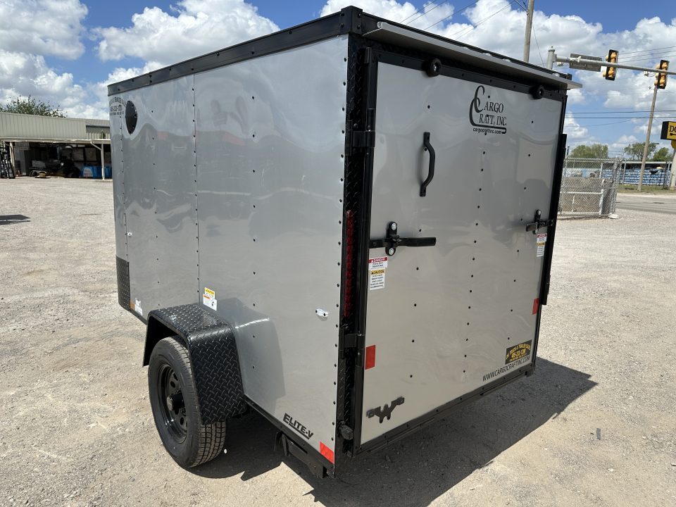 New 2026 Cargo Craft 5'x10'x5' Elite Silver V Nose w/ side door & ramp door Cargo / Enclosed Trailer