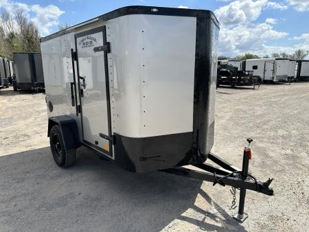 New 2026 Cargo Craft 5'x10'x5' Elite Silver V Nose w/ side door & ramp door Cargo / Enclosed Trailer