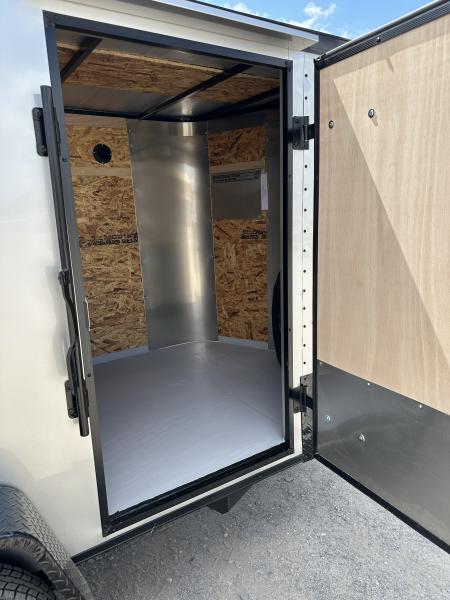 New 2026 Cargo Craft 5'x10'x5' Elite Silver V Nose w/ side door & ramp door Cargo / Enclosed Trailer