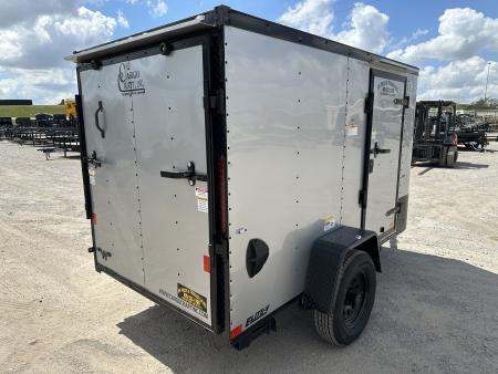 New 2026 Cargo Craft 5'x10'x5' Elite Silver V Nose w/ side door & ramp door Cargo / Enclosed Trailer