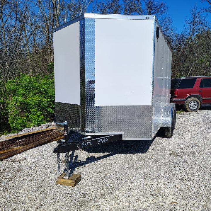 New 2026 Mammoth 7x12 TA, 6'3" interior height, 3.5k axles, .080 polycore Cargo / Enclosed Trailer