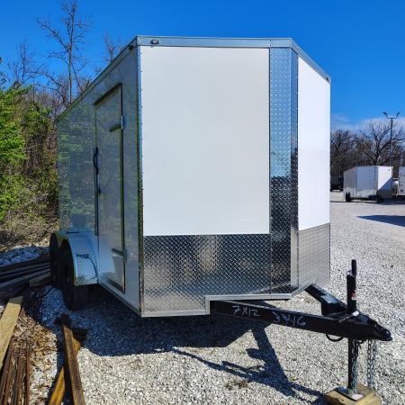 New 2026 Mammoth 7x12 TA, 6'3  interior height, 35k axles, .080 polycore Cargo / Enclosed Trailer