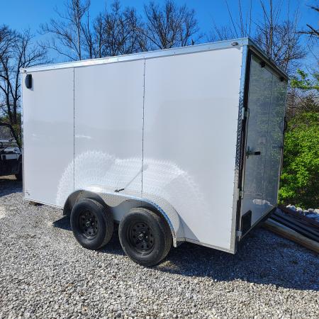 New 2026 Mammoth 7x12 TA, 6'3" interior height, 3.5k axles, .080 polycore Cargo / Enclosed Trailer