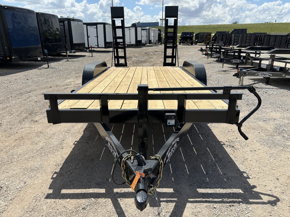 New 2026 Road Boss 83" x 16' Heavy Duty Stand Up Ramps Equipment Trailer