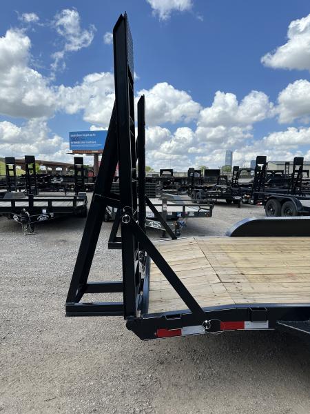 New 2026 Road Boss 83" x 16' Heavy Duty Stand Up Ramps Equipment Trailer