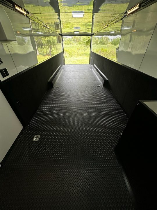 New 2026 Rock Solid Cargo 8.5x32 Race Trailer-Finished Interior-Triple 7000 TORSIONS -FLAT FRONT-24ft Awning