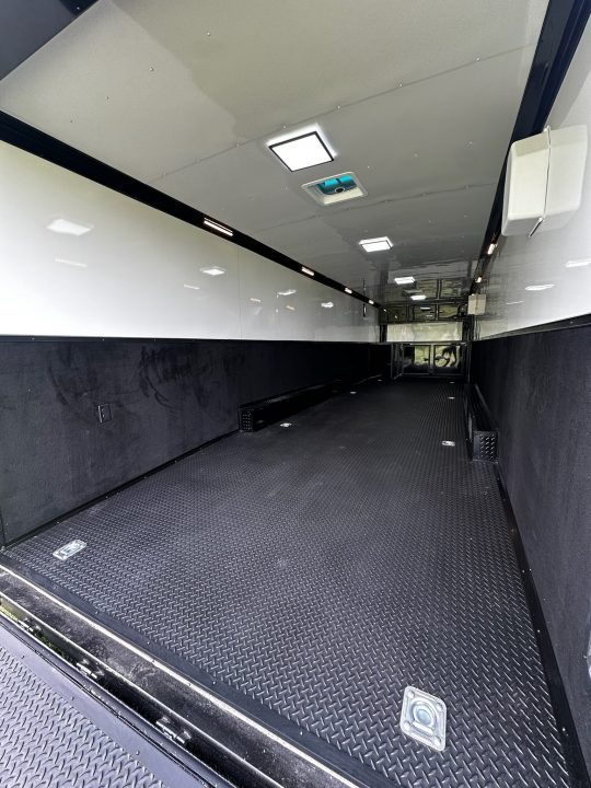 New 2026 Rock Solid Cargo 8.5x32 Race Trailer-Finished Interior-Triple 7000 TORSIONS -FLAT FRONT-24ft Awning