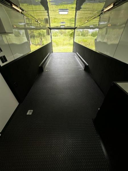 New 2026 Rock Solid Cargo 8.5x32 Race Trailer-Finished Interior-Triple 7000 TORSIONS -FLAT FRONT-24ft Awning