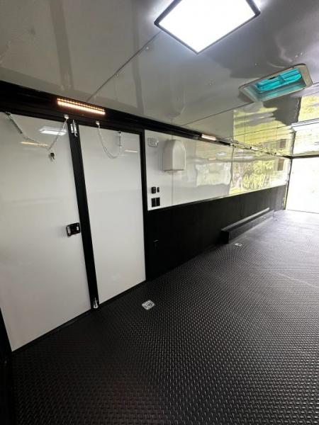 New 2026 Rock Solid Cargo 8.5x32 Race Trailer-Finished Interior-Triple 7000 TORSIONS -FLAT FRONT-24ft Awning