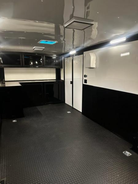 New 2026 Rock Solid Cargo 8.5x32 Race Trailer-Finished Interior-Triple 7000 TORSIONS -FLAT FRONT-24ft Awning