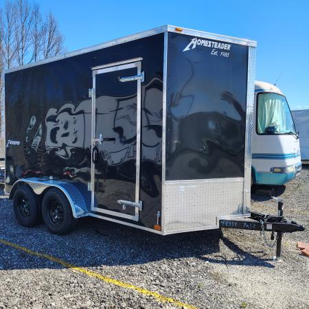 New 2026 Homesteader Trailer 7x12 TA, 7' interior height, 35k axles, .030 exterior , intrepid series Cargo / Enclosed Trailer