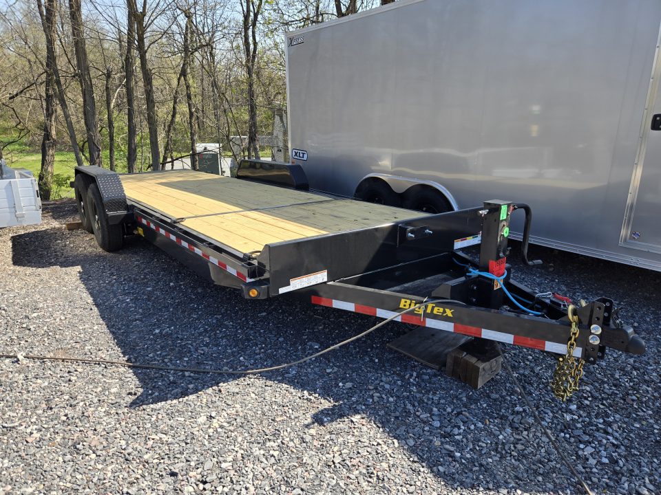 New 7 x 22 (16+6) Big Tex 14TL Tilt Bed Equipment Trailer, 14k GVWR **6' Stationary Deck, Removable Fenders, Adj. Hyd. Dampener