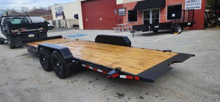 New 7 x 22 (16+6) Big Tex 14TL Tilt Bed Equipment Trailer, 14k GVWR **6' Stationary Deck, Removable Fenders, Adj. Hyd. Dampener
