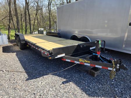 New 7 x 22 (16+6) Big Tex 14TL Tilt Bed Equipment Trailer, 14k GVWR **6' Stationary Deck, Removable Fenders, Adj. Hyd. Dampener