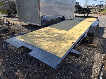 New 7 x 22 (16+6) Big Tex 14TL Tilt Bed Equipment Trailer, 14k GVWR **6' Stationary Deck, Removable Fenders, Adj. Hyd. Dampener